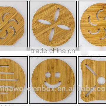 Natural Material Creative Design Bamboo Cup Coaster photo-3