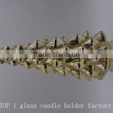 Gold mercury glass christmas tree table centerpieces for weddings