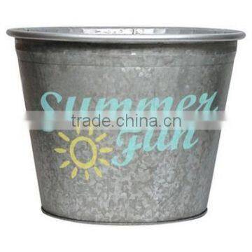 Small Garden Decorative Metal Gift Bucket