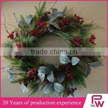 Christmas Gift 2016 Artificial Red Berries Christmas Wreath for Christmas Market photo-6