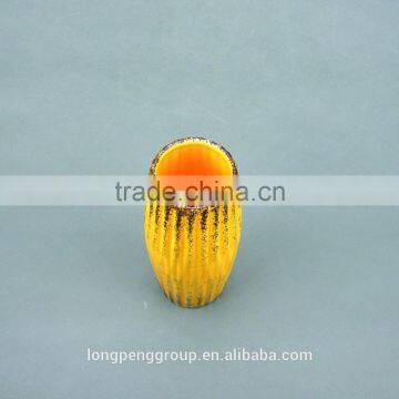 Urban Trends Elegant Ceramic Flower Vase With Distressed Finish 7.5" for Table Top Decoration