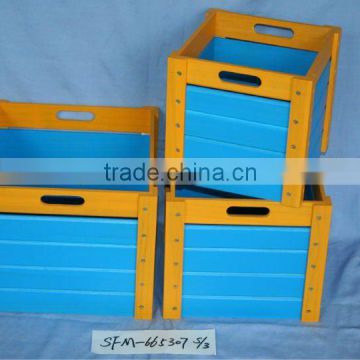 wholesale painted wooden box,wooden crate