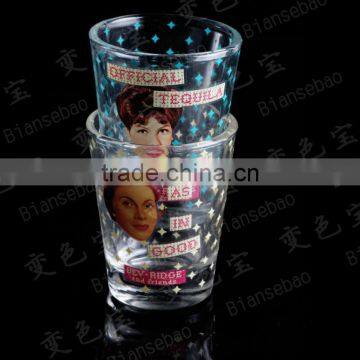 cold color changing shot glass cup