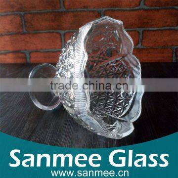 Elegant Embossed Ice Cream Bowl Hot Sale Gift Glass photo-2