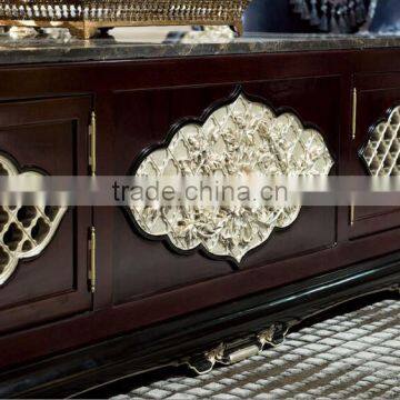 BISINI New Classic Square Gold Foil Tea Table photo-2