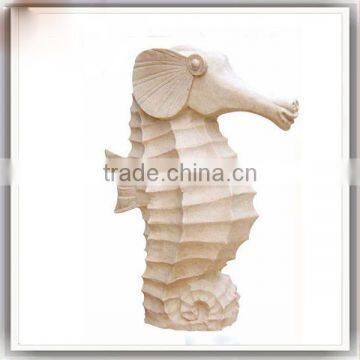 Modern Garden Sculpture Decoration Stone Hippocampus Sculpture photo-3