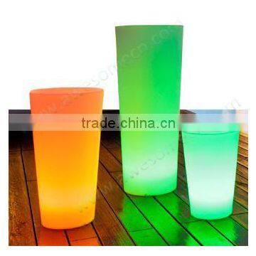 Luxury color changing light up flower pot