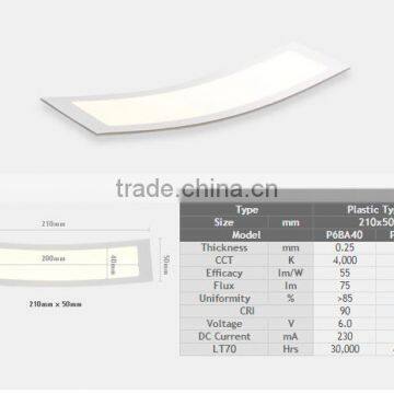 LG chem new product oled light with 210*50(MM)