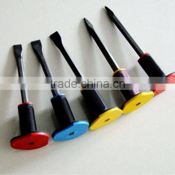 railway steel Cold Chisel Stone Chisel with rubber grip