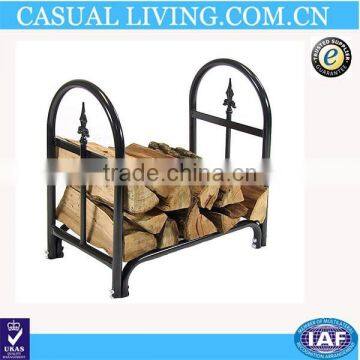 Black Wrought Iron Firewood Storage