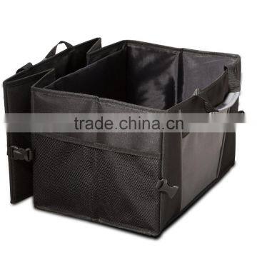 Storage Organizer Bin With Pockets - Portable Cargo Carrier Caddy for Car Truck SUV Van, 21 x 15 x 10 Folding Bag photo-2