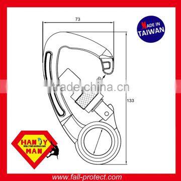 A140-22KSG Industrial Safety Forged Aluminum Captive Eye CE Standard Screw Gate Quicklock Locksafe Carabiner photo-4