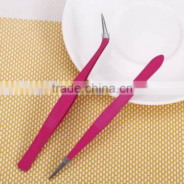 Factory Price High Quality Rubber Plastic 430 Eyebrow Tweezer in Beauty Salon photo-6