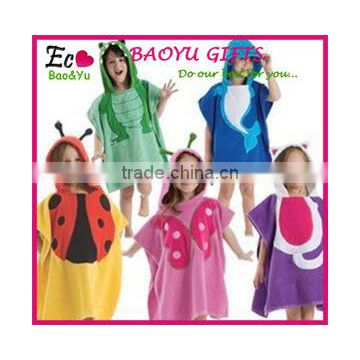 Wholesale kids Bathrobe Cartoon bathrobe with hood kids