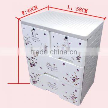 Printing Flower Mini Plastic Storage Drawers photo-3