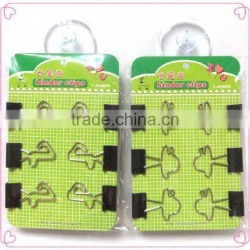 Black 19mm music series metal binder clips for promotion