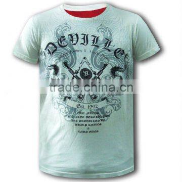 100% cotton printed men's t-shirt