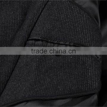 Newest Style Men's Woollen Coat Wool Polyester Fabric photo-2