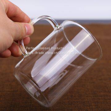 Glass Cup Kungfu Tea Cup Three Part Glass Cup Filter Glass Cup Coffee Cup Milk Cup Juice Cup for Hotel and Resturant