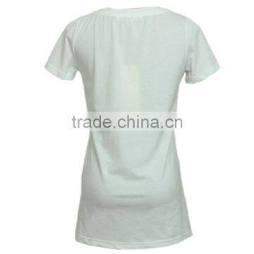 Cotton/spandex Cute Short Sleeve Knitting Garment With Print for Young Lady photo-3