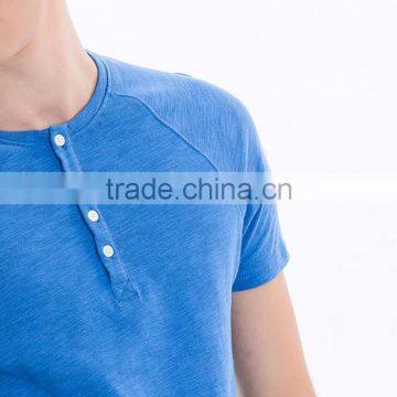 New Design of t Shirt, Round Neck With Button , 100% Coton Fabric, Raglan Sleeve photo-4