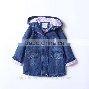 2017 latest design winter fashion warming coat children winter Denim jacket