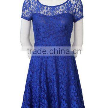 latest girls ladies transparent vintage lace flower dress