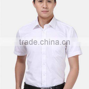 2014 wholesale 100% cotton mens shirt plain white shirt