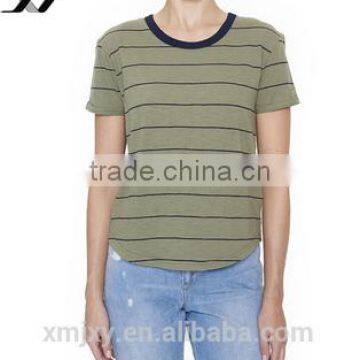 100% Cotton Regular Fitting Army Tee for Woman