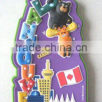 2015 hot sale 3d fridge magnet