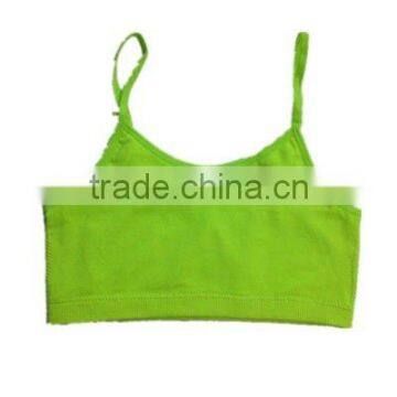 seamless zigzag stitch bra open sport tank top cami bra with removeable pad and strap clipper