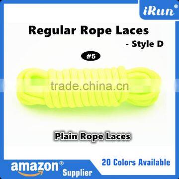 Neon Yellow Customized Length Regular Rope Thick Laces - Yeezy Rope Laces For Men/Women Runners - Street Style Yeezy Laces