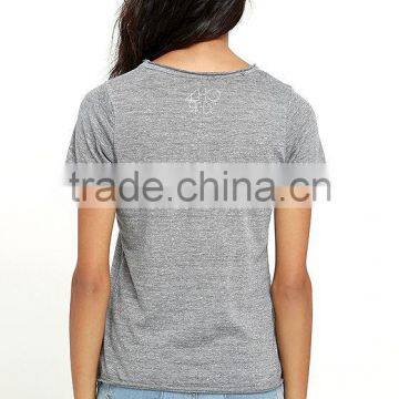 2016 Short Sleeve Custom Printing Tee Shirt Women Fashion t Shirt Wholesale China photo-3