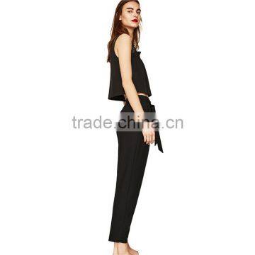2017 OEM Summer Nifty Asymmetric Frilled Round Neck Women Sarafan photo-3