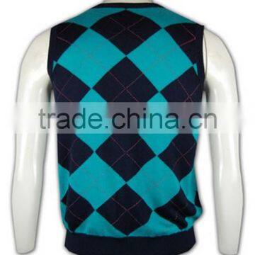 ISO9001/BSCI Manufature New Design Custom Acrylic Sweater Vest photo-4