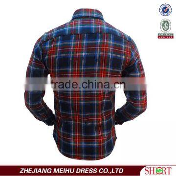 Custom Color Contract Men's Plaid Shirts Spread Collar Slim Fit photo-3