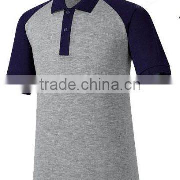 Embroidery Logo Two-tone / Two Color Custom Golf Polo Shirt photo-4