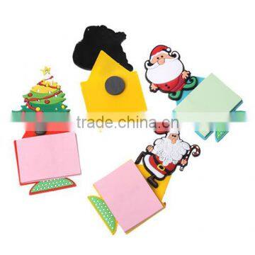 Mixed Pattern Memo Note Paper Christmas Silicone Fridge Magnet 11.6cmx5.2cm