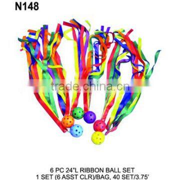 Kids Outdoor Toys 6pc Color Hollow Plastic Ball photo-3