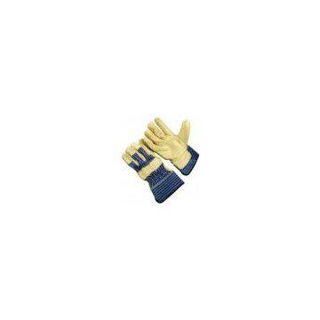 Insulated industrial work gunn pattern Leather Work Glove for hands protection 603CASFR2