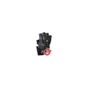 Black Pigskin Half Tactical Glove