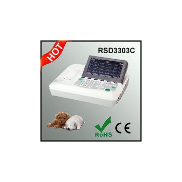 Three Channel ECG Machine for Animals Dogs, Cats, Horses