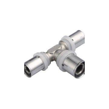 Brass Compression Fitting Symmetrical Reducing Tee