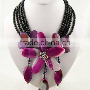 A-4244 Amazing Handmade Shell Flower Jewelry For Women