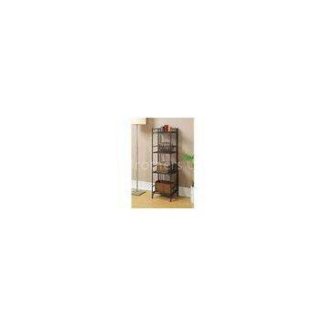 Chromium Plated Metal Book Shelves Traditional Style For Office