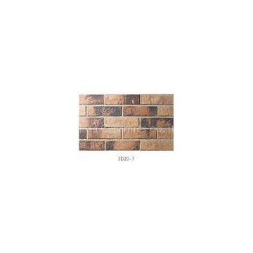 Eco - Friendly Brick Veneer Wall , Sintered 3D Exterior Brick Veneer Panels For House Building