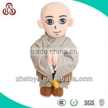 soft plush human toy stuffed japan monk toy