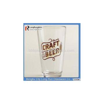 LongRun Only Craft is Beer Pint Glass Classic Glass Cups with Decal for Bar Ues