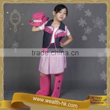 Halloween Pink Cowgirl Set Costume