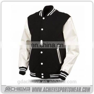 2017 custom blank baseball style jackets/ bomber jacket wholesale